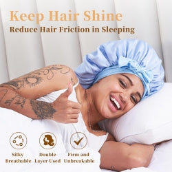 Seiden-Satin-Haube für Locken & Wellen – Ansicht 4