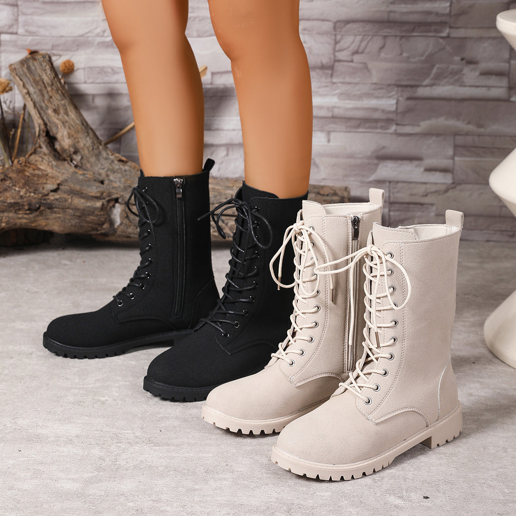 Martin Boots mit Rundspitze und Blockabsatz