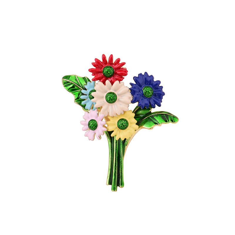 Bunte Gänseblümchen Brosche – Bild 5 | LuxeStyle