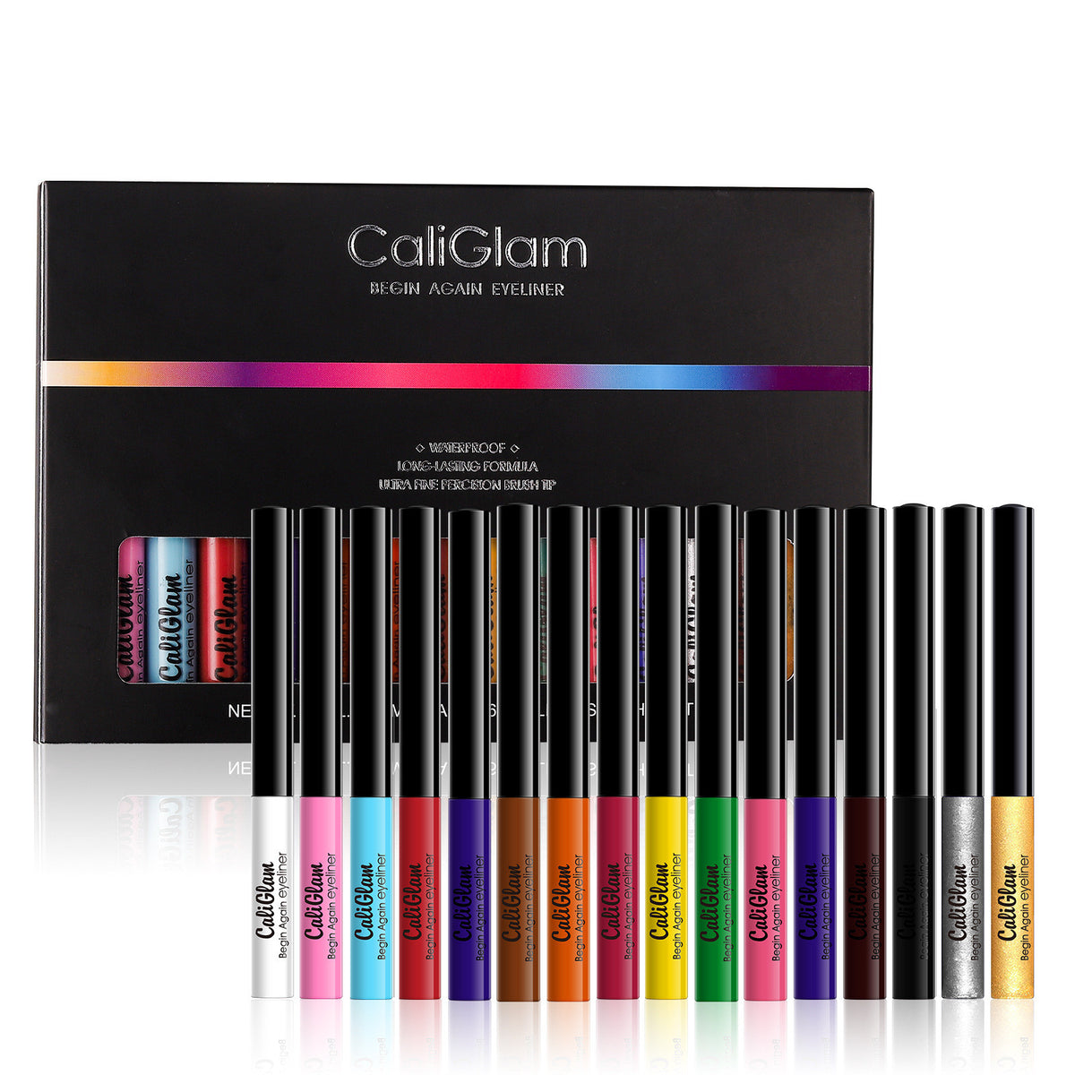 Wasserfestes, langanhaltendes Eyeliner-Set (16 Farben) – Bild 3 | LuxeStyle