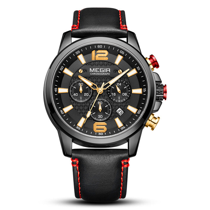 Leder Sport Quarzuhr – Bild 4 | LuxeStyle