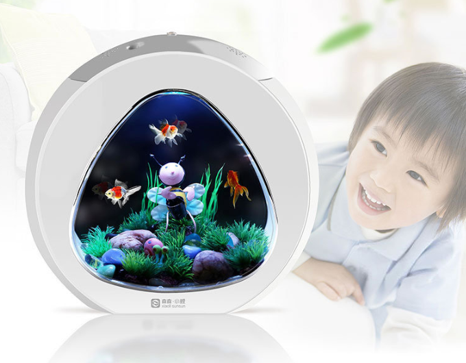 Kompakte Aquarium für den Schreibtisch