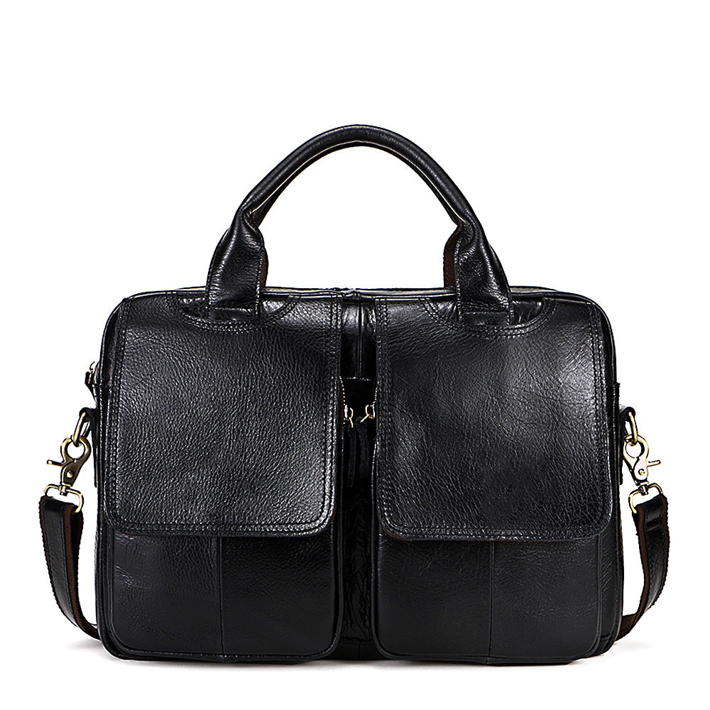 Reisehandtasche 14'' aus Leder – Bild 7 | LuxeStyle