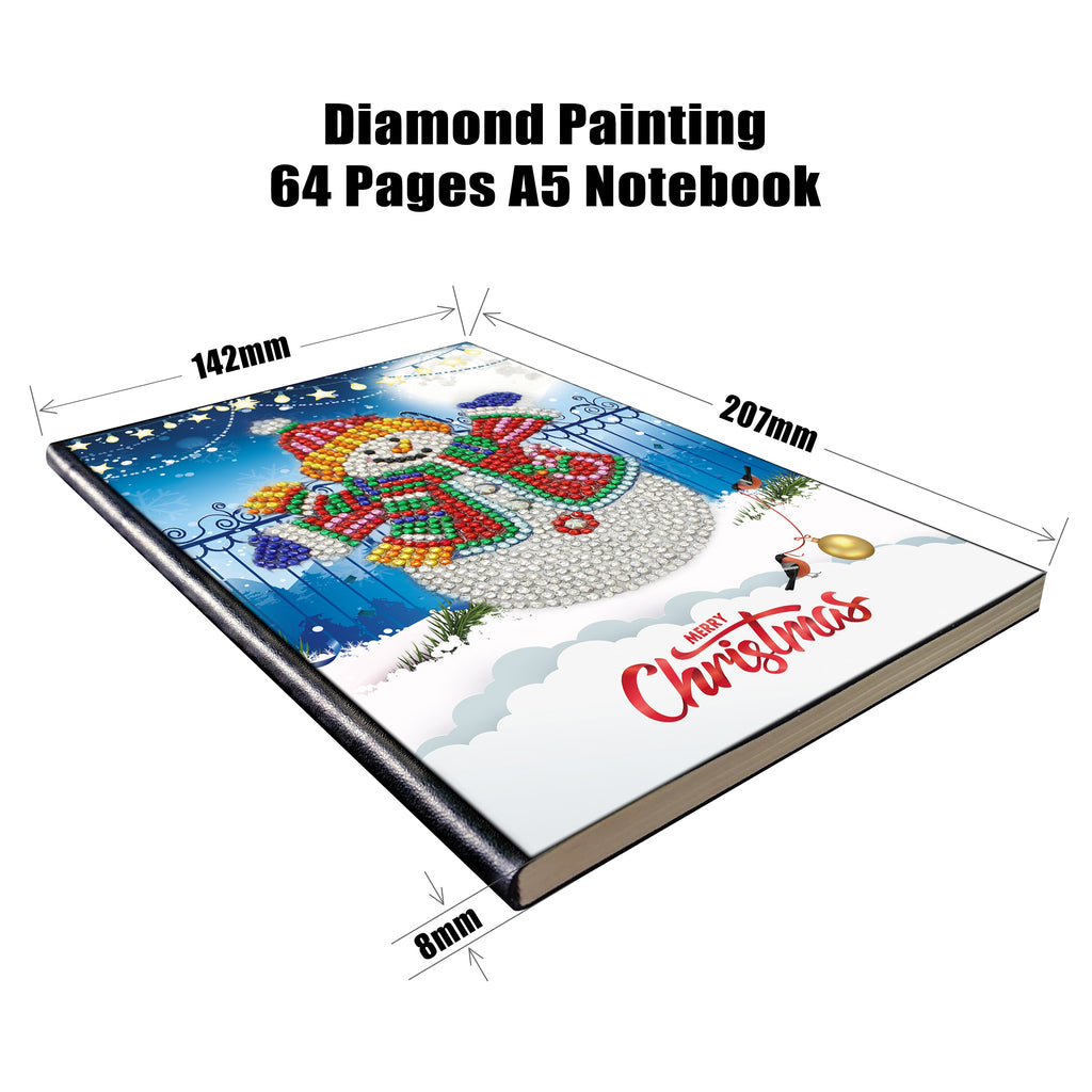 DIY Diamond Painting Notizbuch Schneemann A5 – Bild 3 | LuxeStyle