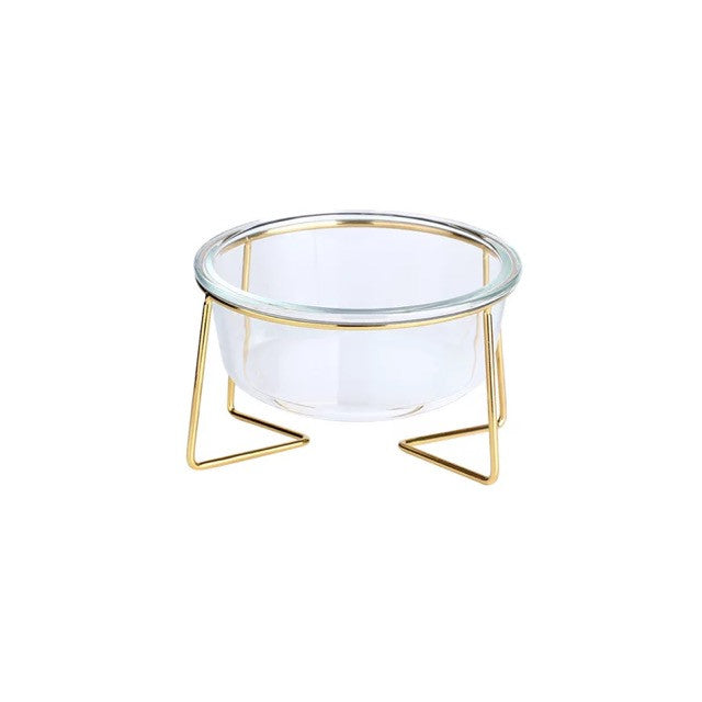 Futter-/Wassernapf aus Glas und Buche – Bild 3 | LuxeStyle