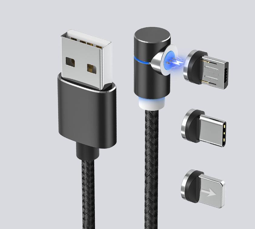 Magnetisches LED-Ladekabel für USB-C & iPhone
