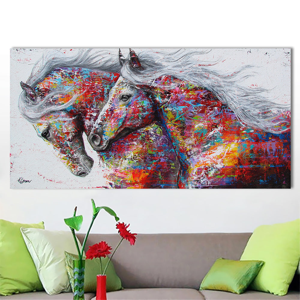 Dekoratives Malerei-Set „Rennendes Pferd“ – Bild 2 | LuxeStyle