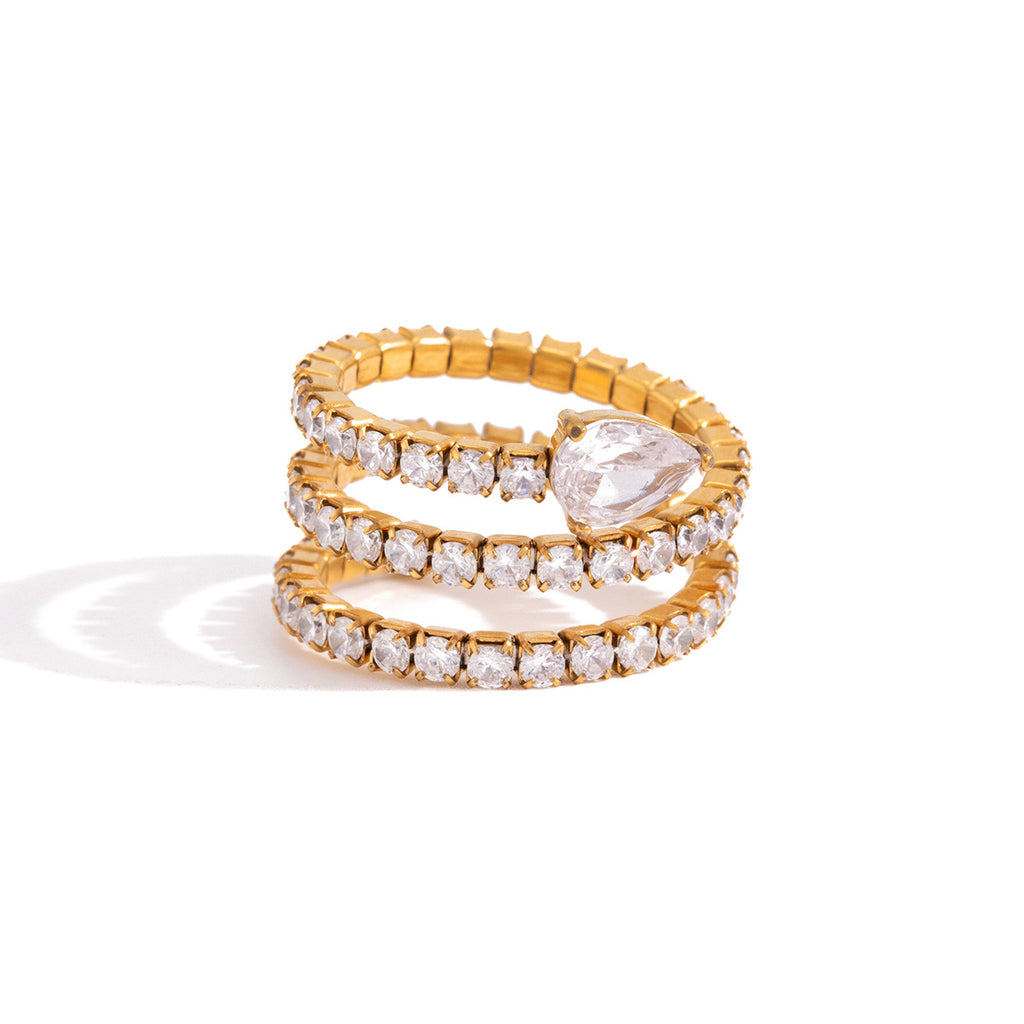 Edelstahl-Zirkonring "Snake" – Bild 5 | LuxeStyle