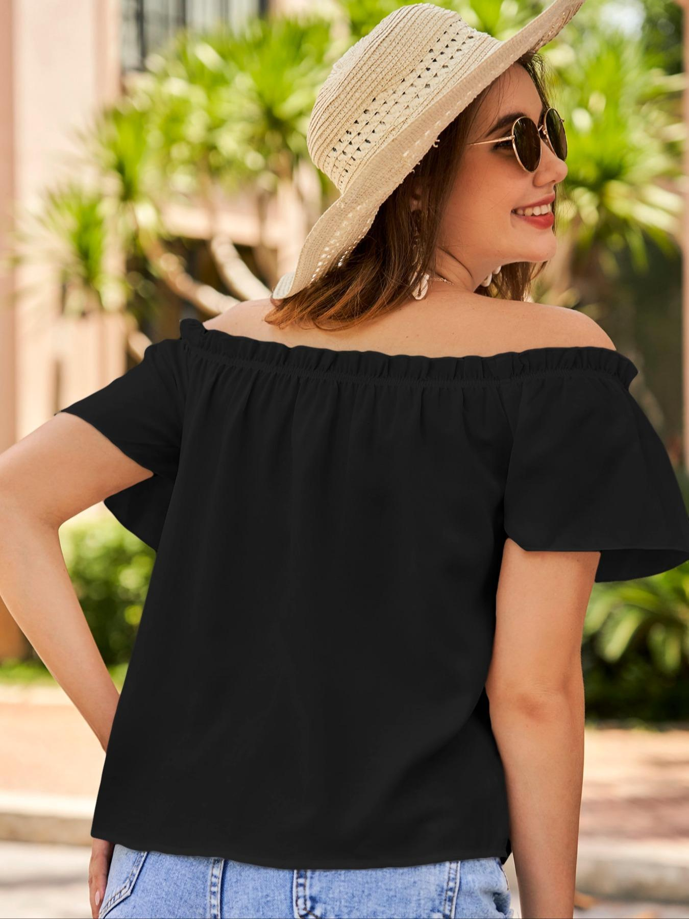 Off-Shoulder T-Shirt für den Sommer