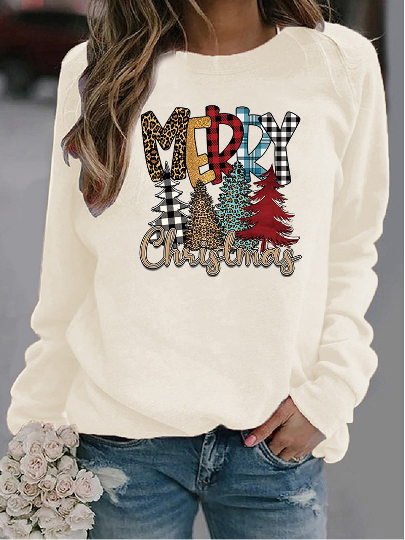 Weihnachts-Pullover für Damen mit Rundhals
