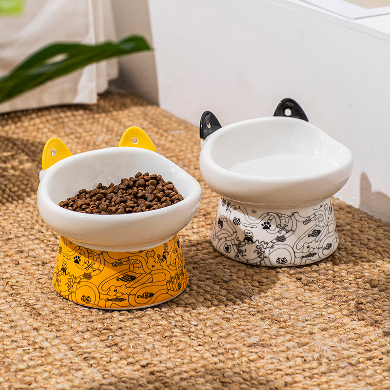 Keramik Futternapf für Katzen mit hohem Stand – Bild 2 | LuxeStyle