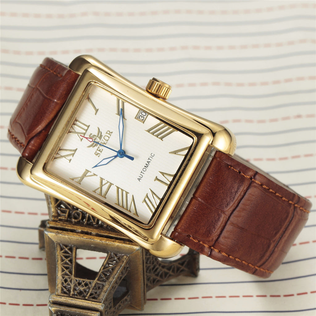 Herren-Armbanduhr mit Kalender – Bild 8 | LuxeStyle