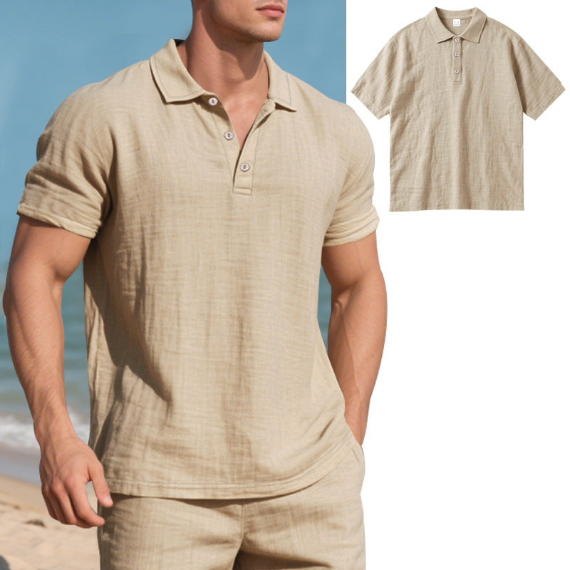 Atmungsaktives Leinen Polo-Shirt für Herren – Bild 8 | LuxeStyle