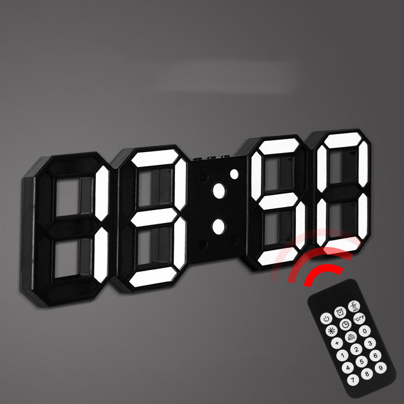 3D LED Wanduhr mit Fernbedienung | LuxeStyle
