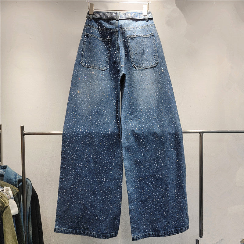Starry Hot Rhinestone Retro Jeans