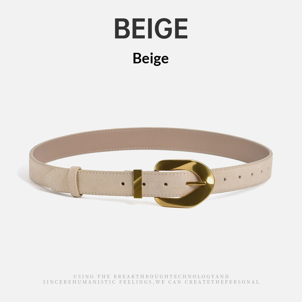 Cowhide-Belt mit Goldschloss – Bild 4 | LuxeStyle