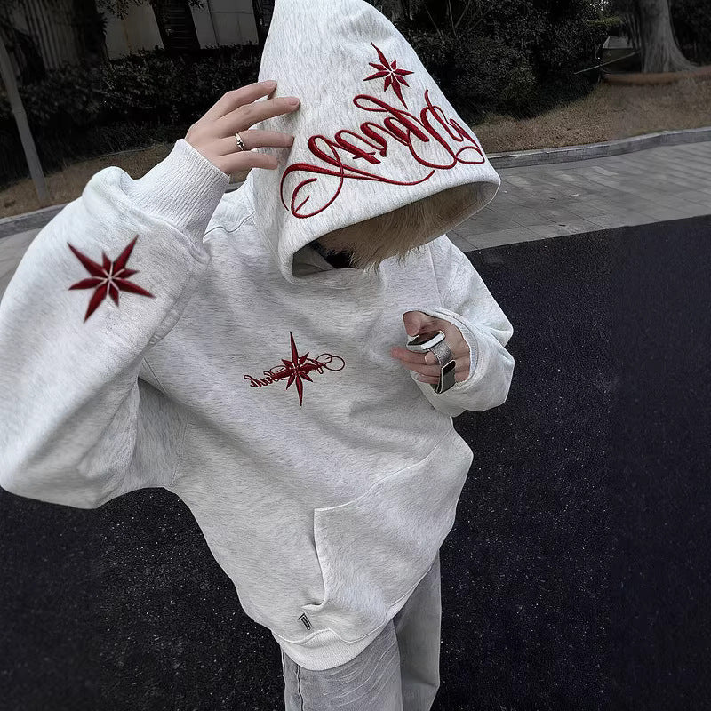 Kapuzenjacke mit Stickerei