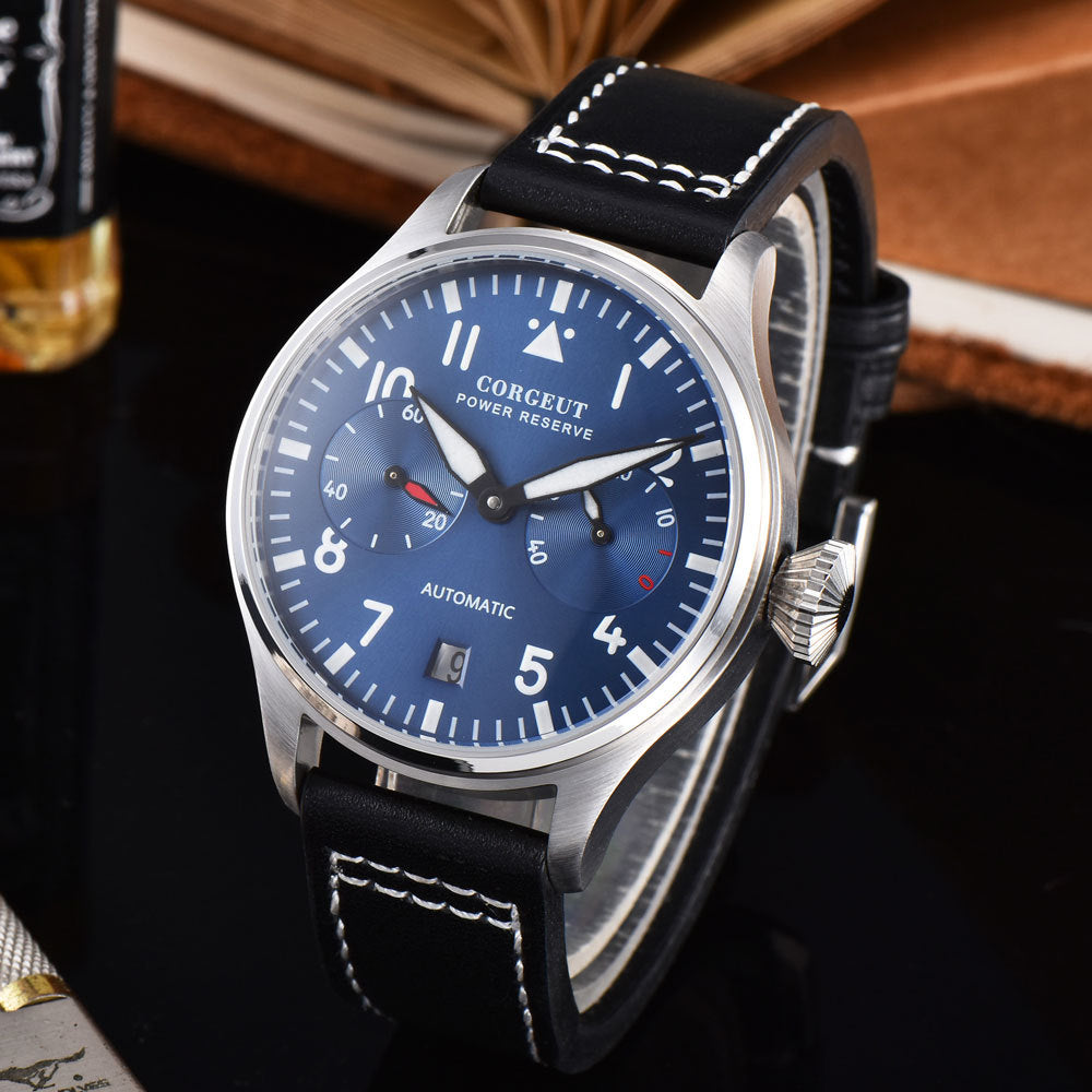 Corgeut Automatikuhr mit Lederarmband – Bild 5 | LuxeStyle