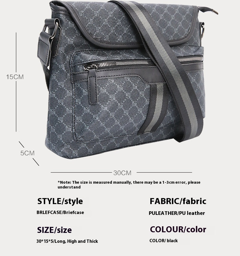 Männer Crossbody Rucksack Plaid – Bild 2 | LuxeStyle