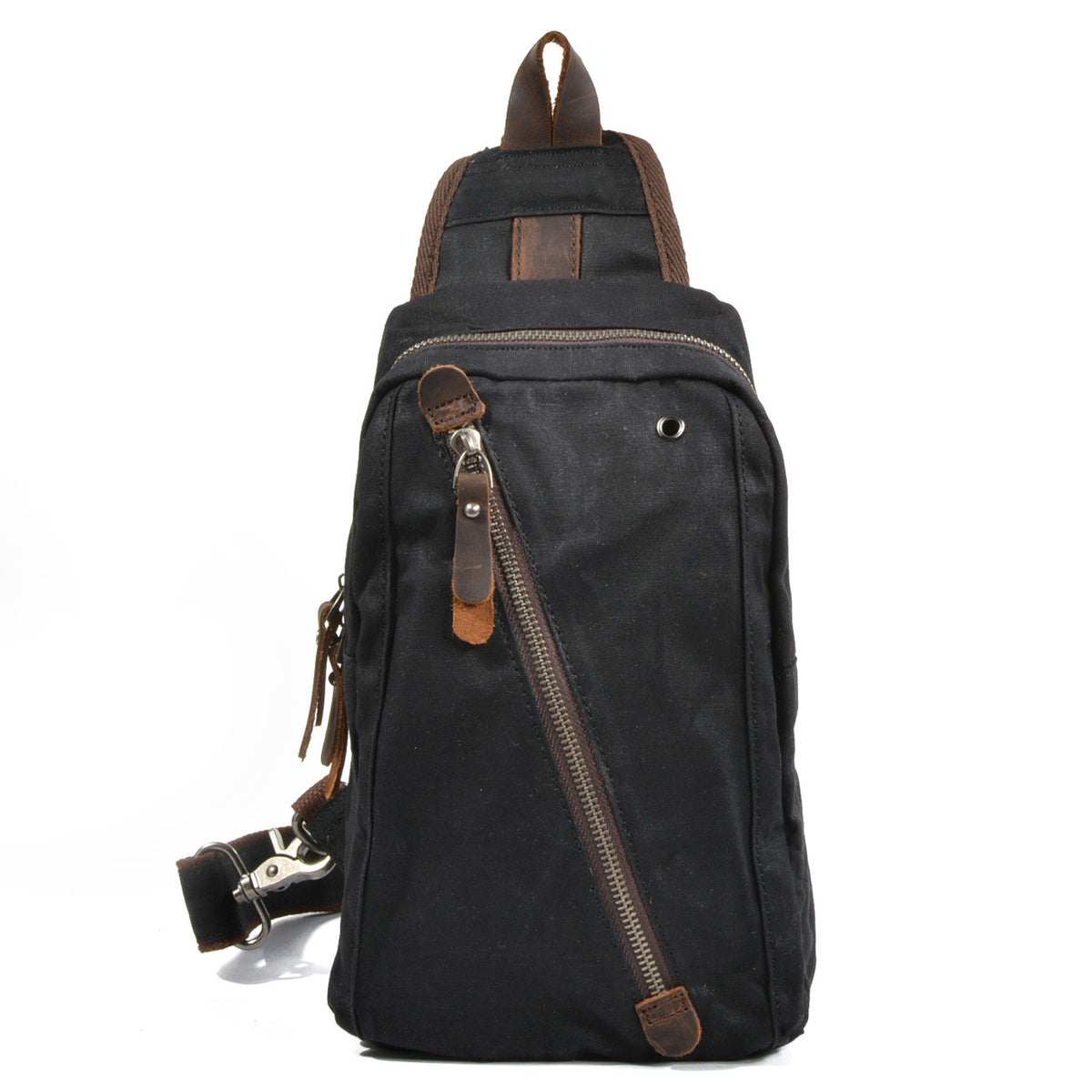 Multifunktionale Mini-Brusttasche aus Canvas – Bild 4 | LuxeStyle
