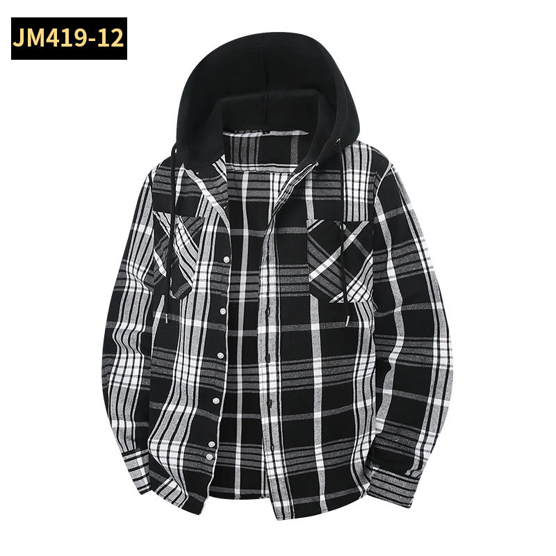 Hoodie mit Plaid-Muster – Bild 3 | LuxeStyle