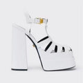 Geflochtene Römer-Sandalen mit hohem Absatz – Bild 7 | LuxeStyle
