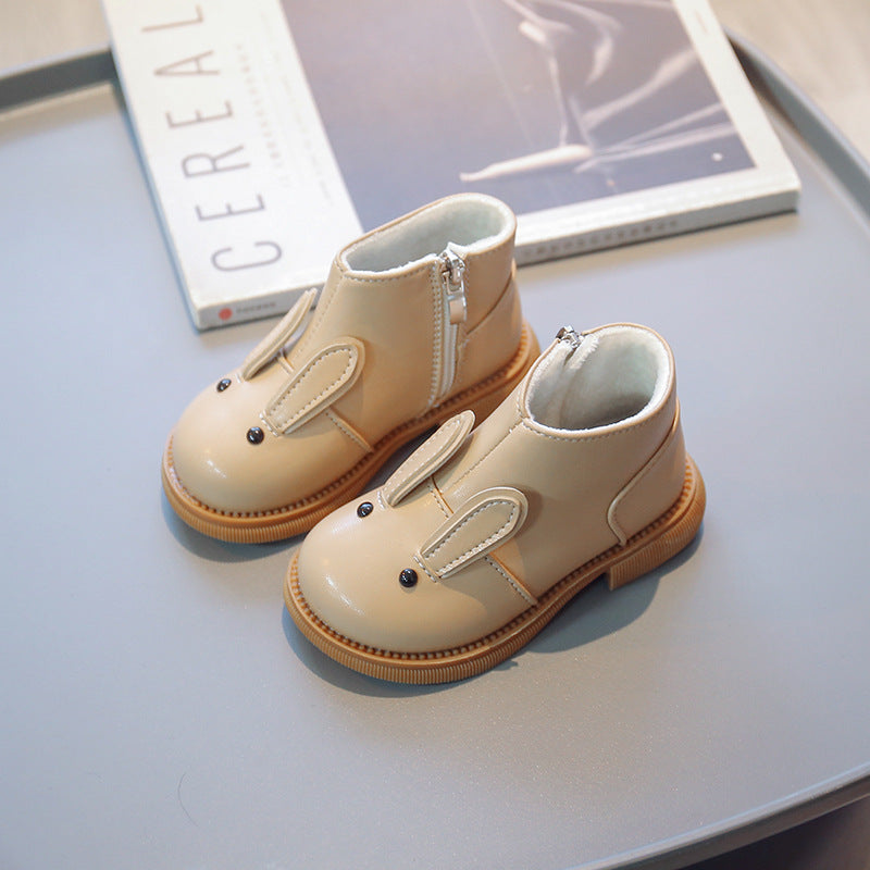 Weiche Herbst-Booties für Mädchen