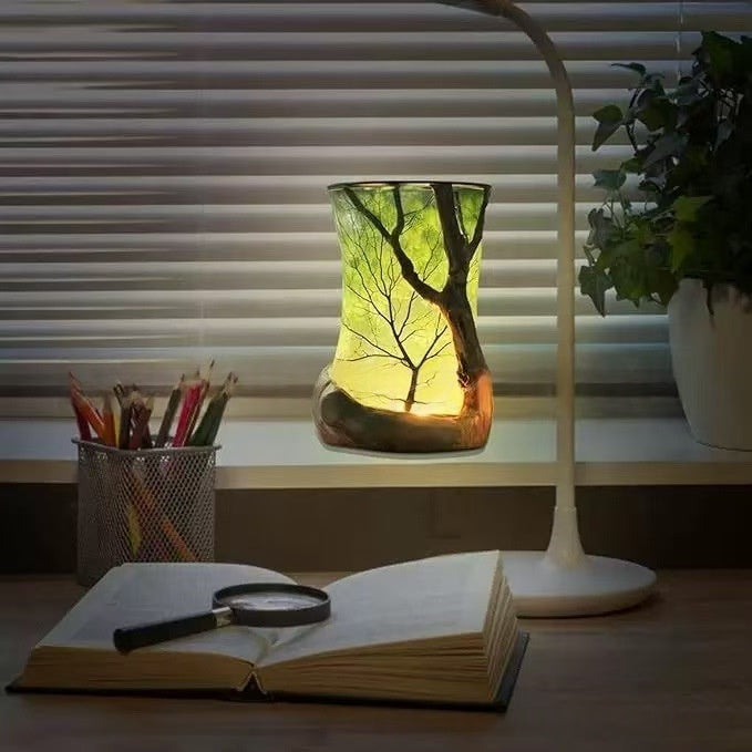 Tischlampe mit Blattform | LuxeStyle