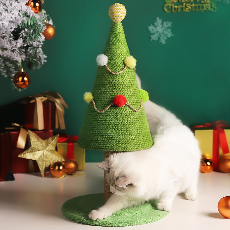 Minimalistischer Katzen-Kletterbaum Weihnachten