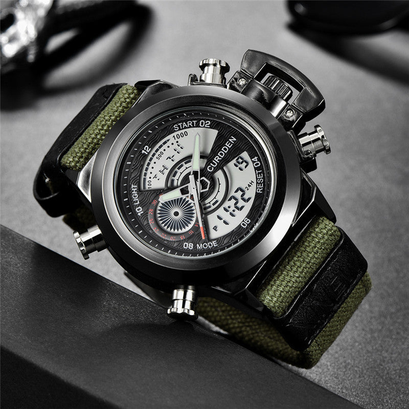 Nylon-Armbanduhr mit Dual-Anzeige – Bild 4 | LuxeStyle
