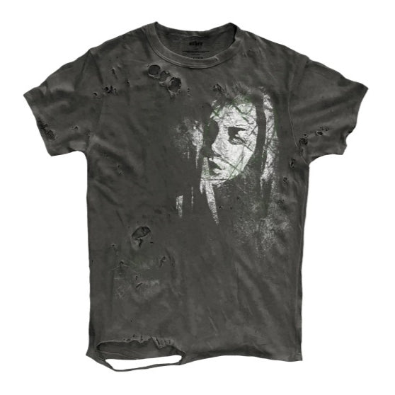 Geknittertes Kurzarm-T-Shirt für Herren