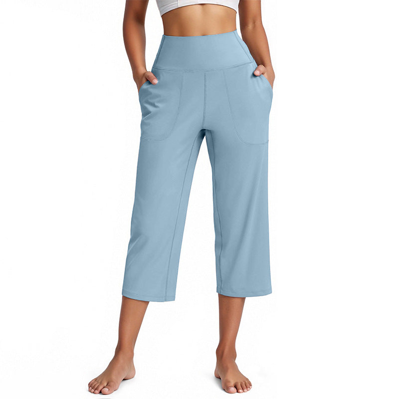 High-Waist Athletic Wide-Leg Hose