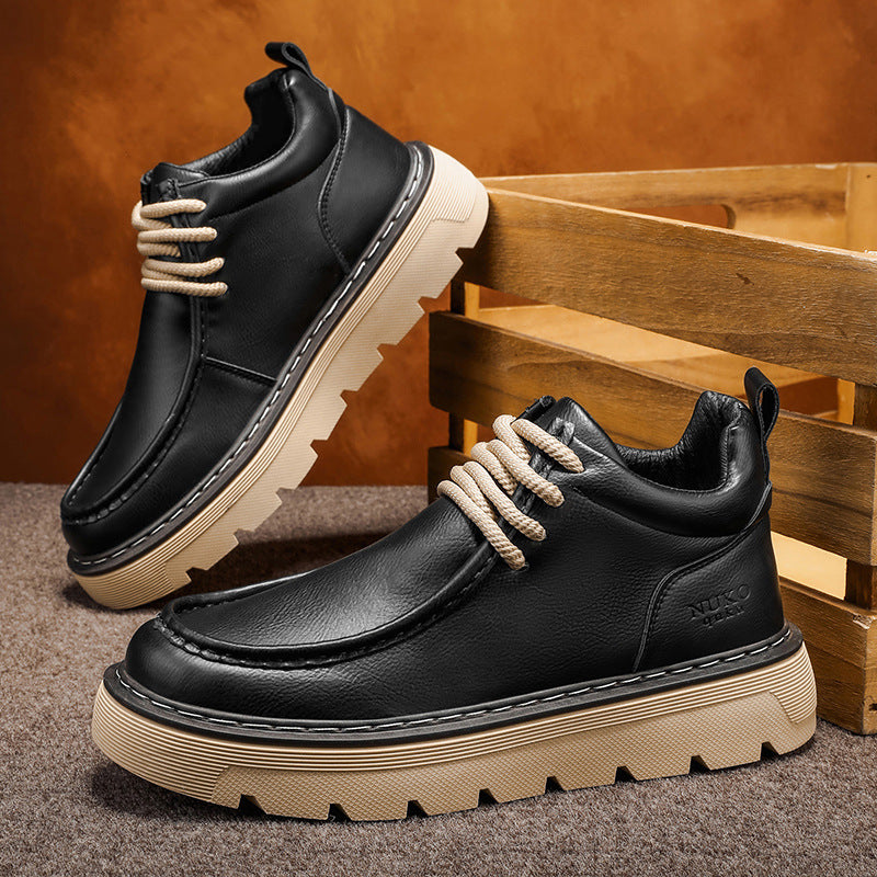Retro Martin Plattform Arbeitsstiefel Herren | LuxeStyle