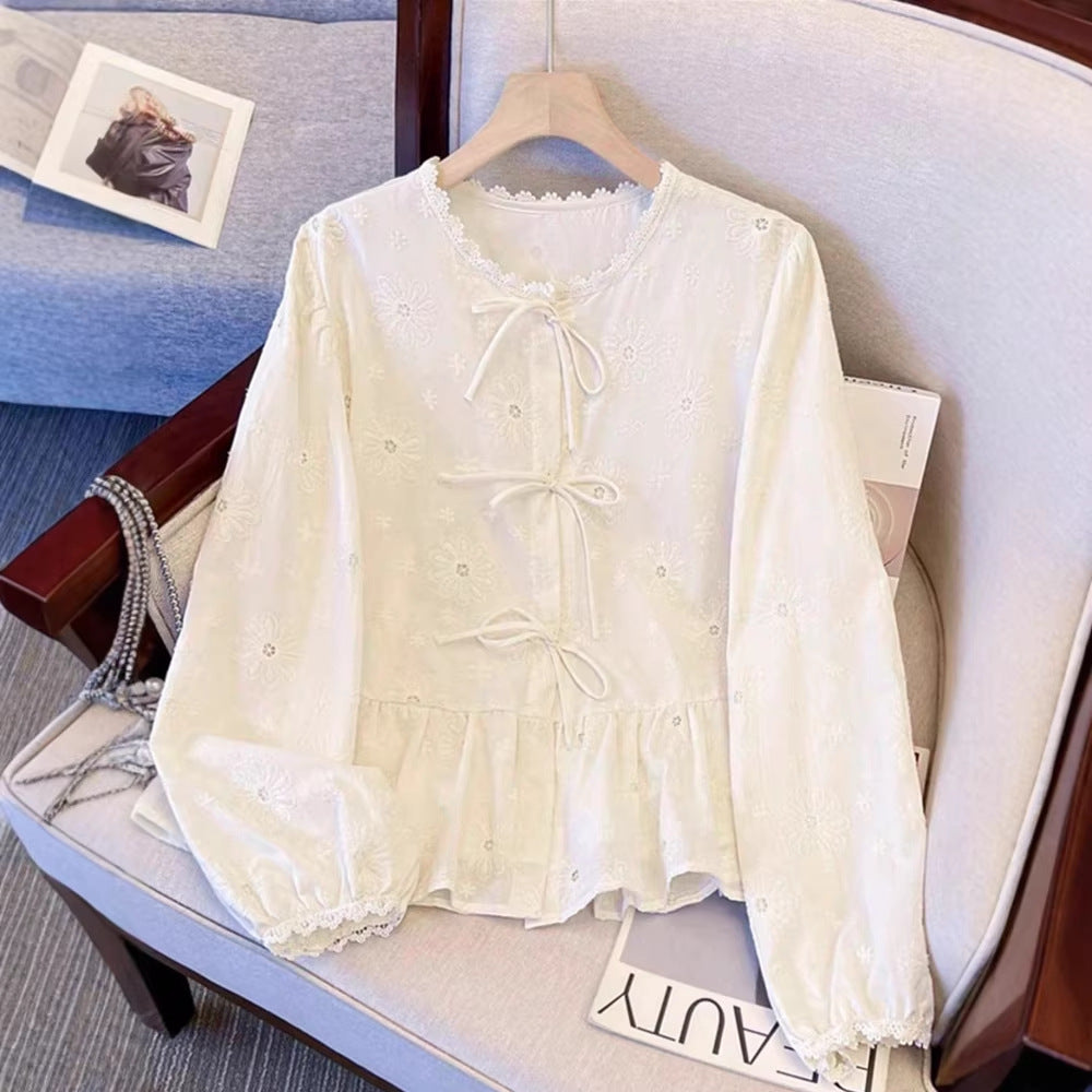 Damenbluse mit langen Ärmeln – Bild 6 | LuxeStyle