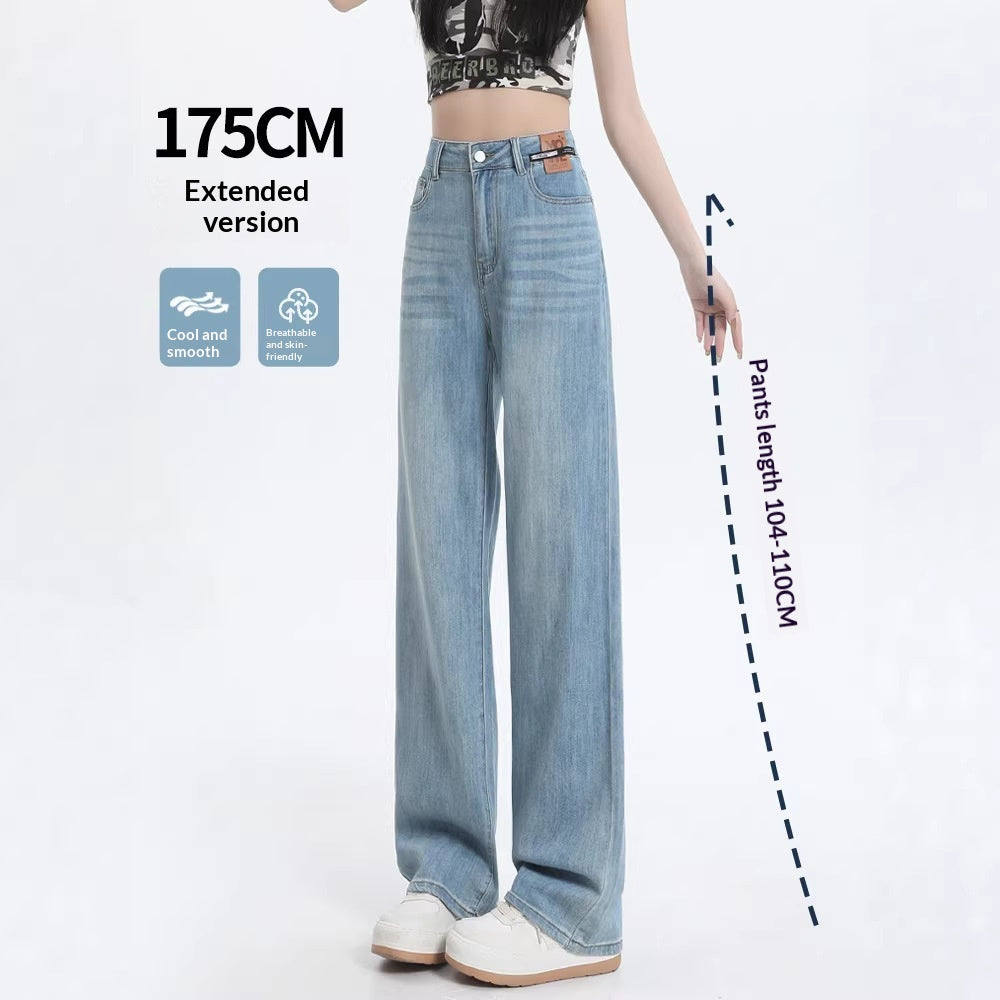 Tencel High Waist Hose mit weitem Bein – Ansicht 2