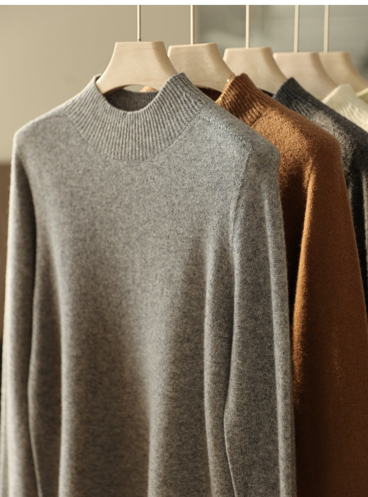 Vielseitiger Seamless Wollpullover aus Merinowolle