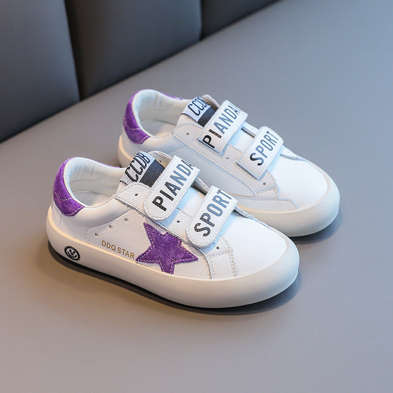 Kinder-Sneakers mit Sternenmuster und weicher Sohle