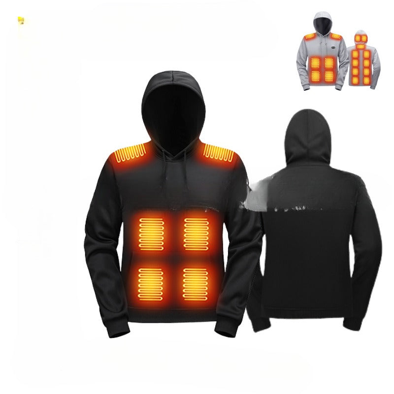 Beheizbarer Kapuzenpullover für Herren – Bild 2 | LuxeStyle