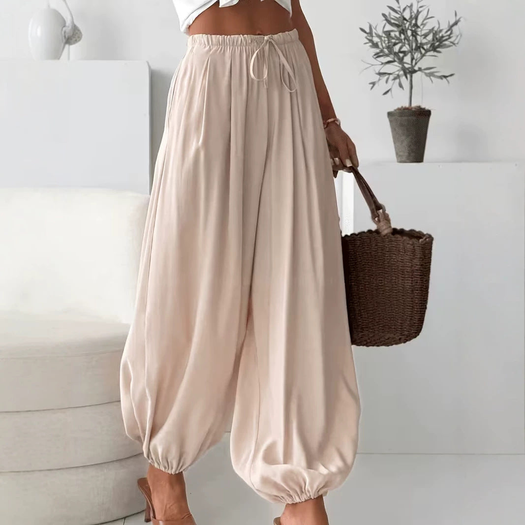 Weite Sommerhose mit Elastikbund