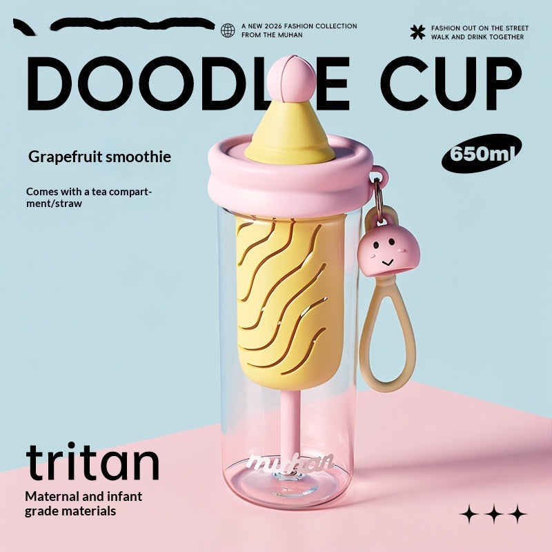 Trinkflasche mit Tee-Einsatz
