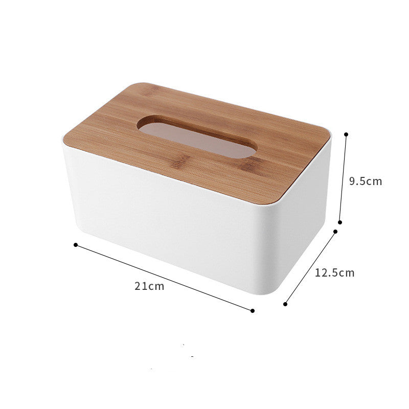Wasserdichte Tissue-Box mit Bambusdeckel | LuxeStyle