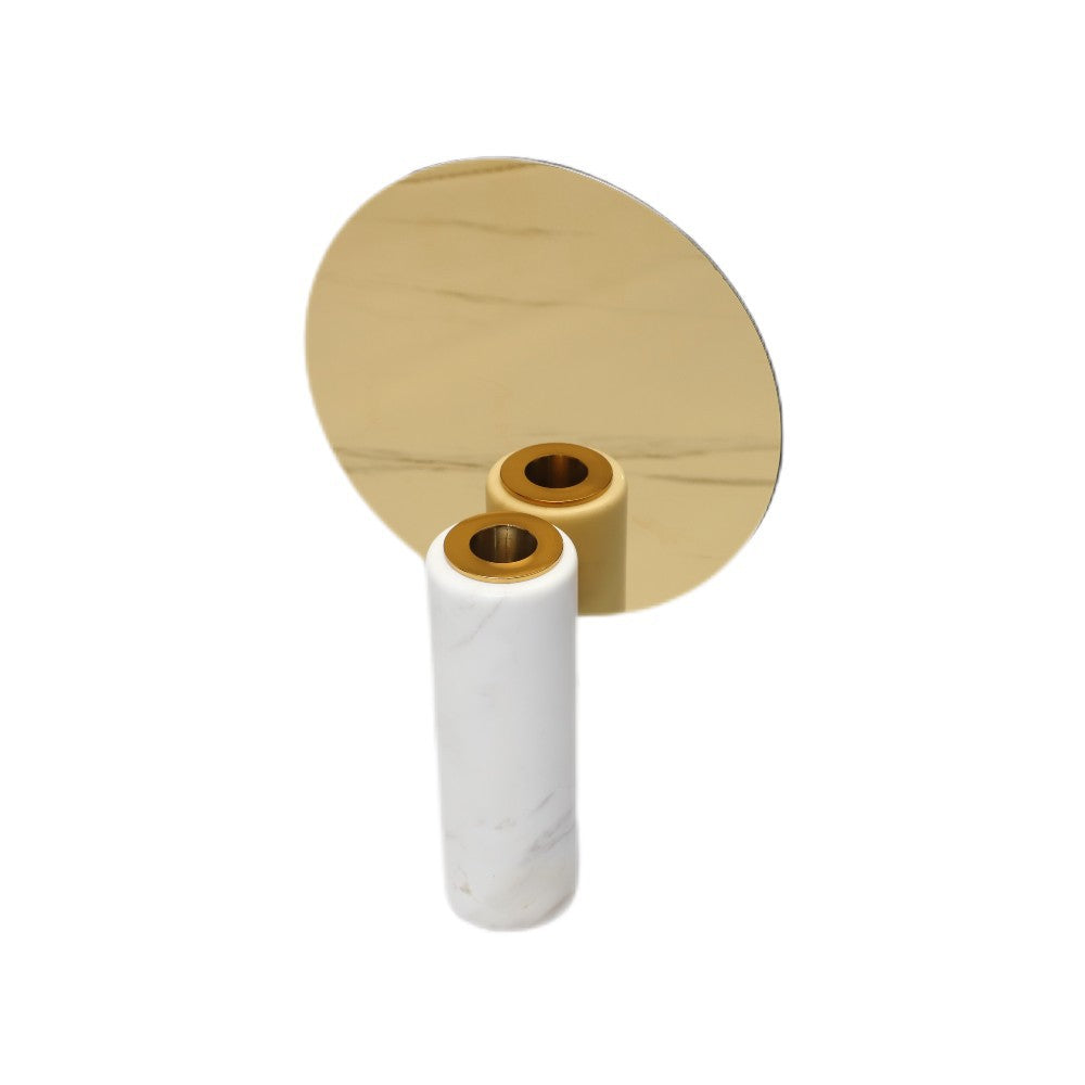 Eleganter Kerzenhalter Gold-Marmor – Bild 6 | LuxeStyle
