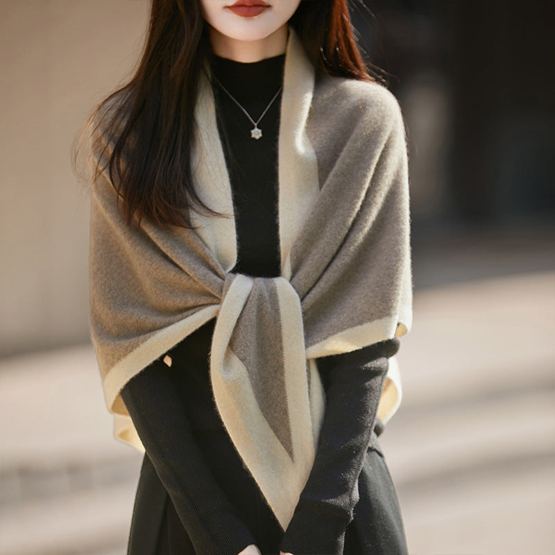 Oversized Wollschal Dreieck 200 cm – Bild 3 | LuxeStyle