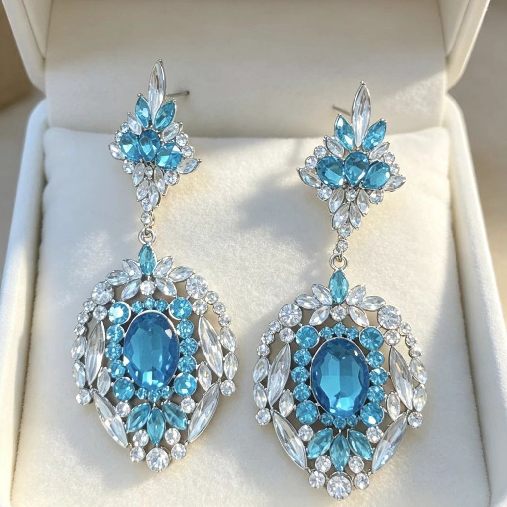 Ohrhänger mit Marquise-Diamanten & mehreren Lagen – Bild 4 | LuxeStyle