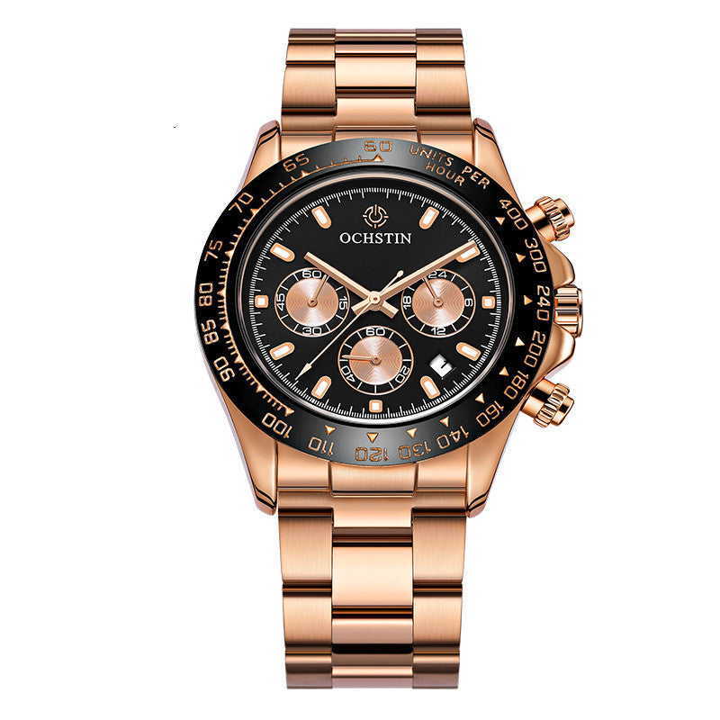Multifunktions-Edelstahl-Uhr – Bild 1 | LuxeStyle