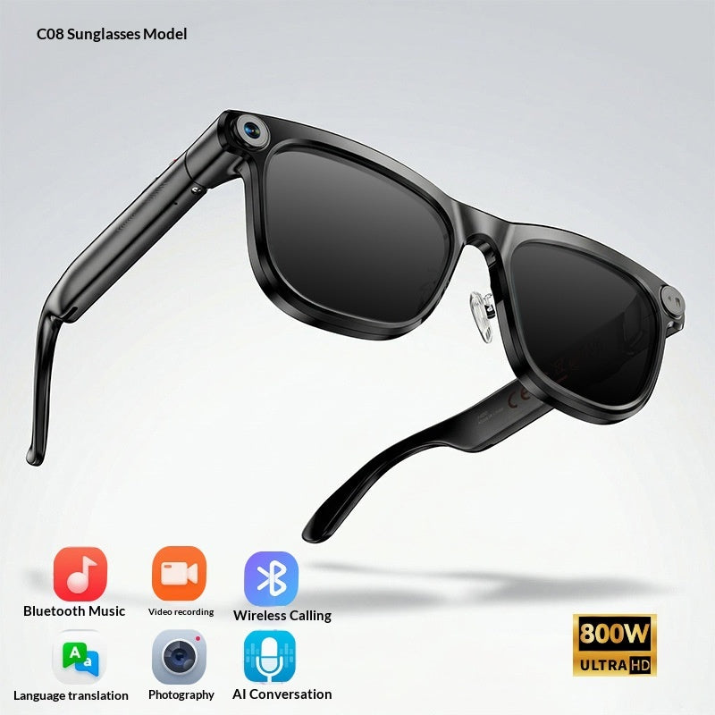 Smart-Brille mit 8 MP Kamera und Übersetzung