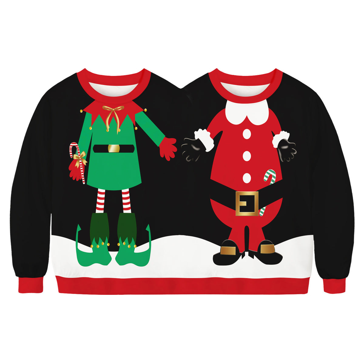 Weihnachts-Hoodie mit 3D-Digitaldruck – Bild 7 | LuxeStyle