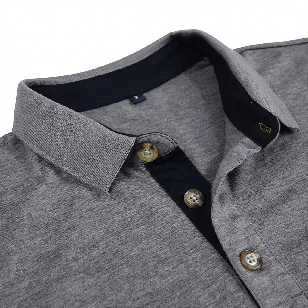 Slim Fit Pullover Herren – Baumwollmischung, Burgunderrot – Bild 3 | LuxeStyle