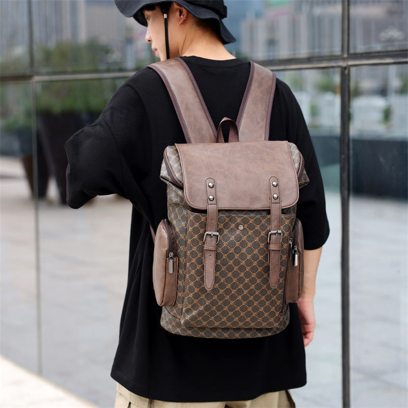 Trendiger Leder-Rucksack mit grossem Volumen – Bild 3 | LuxeStyle