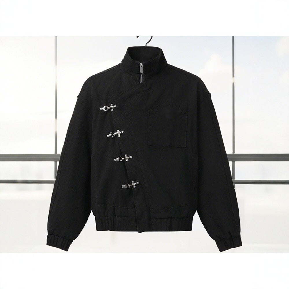 Unisex-Jacke mit Schnallenverschluss – Bild 5 | LuxeStyle